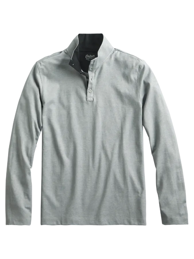Orton Brothers Quarter-Button Mock-Neck Pullover