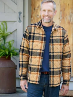 Orton Brothers Quilted Flannel Shirt Jacket