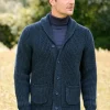 Orton Brothers Ragg Wool Cardigan With Shawl Collar