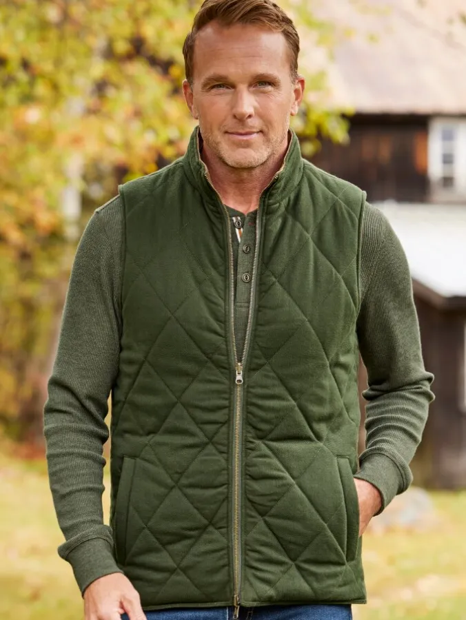 Orton Brothers Reversible Quilted Flannel Vest