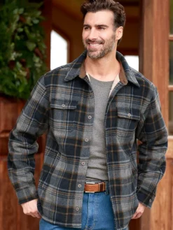 Orton Brothers Sherpa-Lined Shirt Jacket