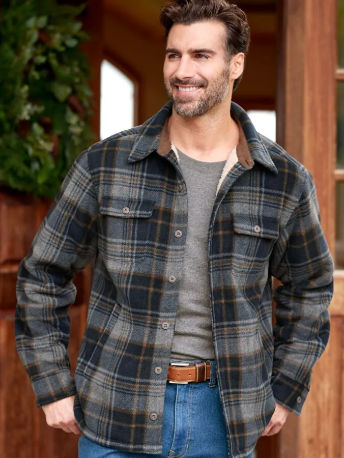 Orton Brothers Sherpa-Lined Shirt Jacket