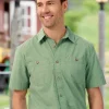 Orton Brothers Short-Sleeve Lightweight Patterned Shirt