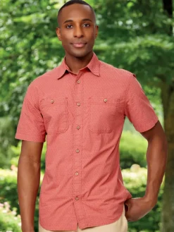 Orton Brothers Short-Sleeve Lightweight Patterned Shirt