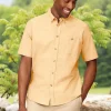 Orton Brothers Short-Sleeve Oxford Untucked Shirt