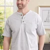 Orton Brothers Short-Sleeve Smooth-Knit Pocket Henley