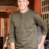 Orton Brothers Smooth-Knit Long-Sleeve Pocket Henley