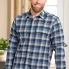 Orton Brothers Stretch-Twill Snap-Front Plaid Shirt