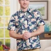 Orton Brothers Tropical Getaway Short Sleeve Cotton Shirt