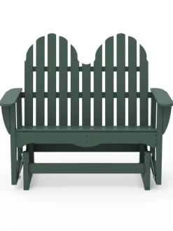 Outdoor Poly Adirondack Slider Bench