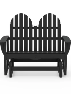Outdoor Poly Adirondack Slider Bench