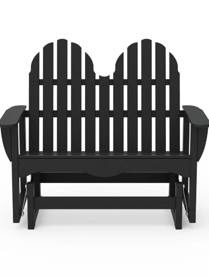 Outdoor Poly Adirondack Slider Bench