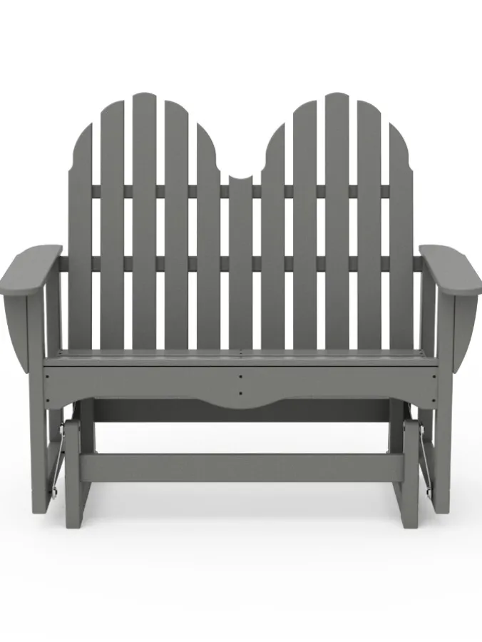 Outdoor Poly Adirondack Slider Bench