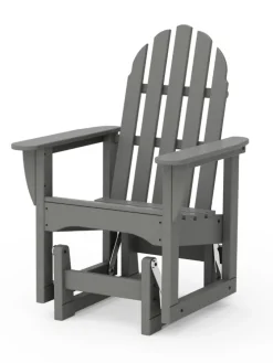 Outdoor Poly Gliding Adirondack Chair