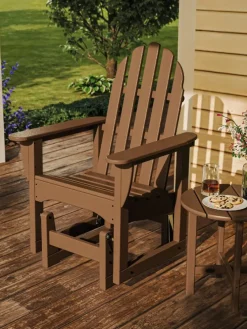 Outdoor Poly Gliding Adirondack Chair