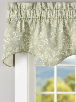Paisley Forest Lined Rod Pocket Scalloped Valance by Country Curtains®