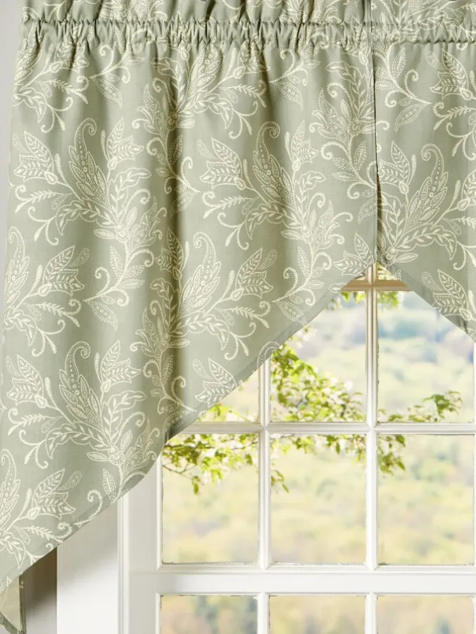 Paisley Forest Rod Pocket Swag Pair by Country Curtains®