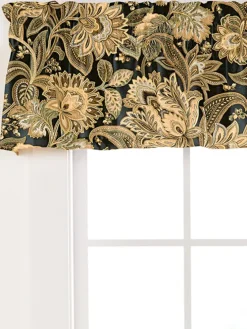 Paisley Jacobean Floral Lined Rod Pocket Tailored Valance by Country CurtainsĀ®