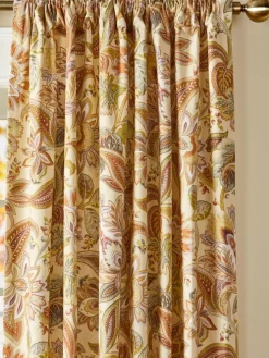 Paisley Jacobean Floral Lined Rod Pocket Curtains by Country Curtains®