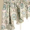 Paisley Palette Lined Rod Pocket Duchess Swag Pair