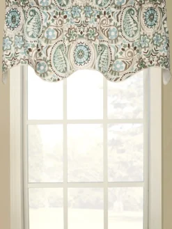 Paisley Palette Lined Rod Pocket Filler Valance