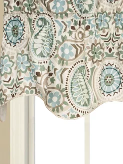 Paisley Palette Lined Rod Pocket Filler Valance