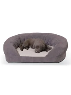 Pampered Pet Microfleece Orthopedic Bolster Bed