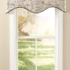 Parisian Note Lined Rod Pocket Scalloped Valance by Country Curtains®