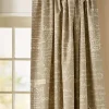Parisian Note Lined Rod Pocket Curtains