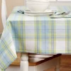 Pastel Plaid Cotton Table Linens