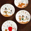 Peanuts Autumn Appetizer Plate, Set of 4