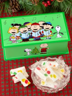Peanuts Carolers Christmas Tin With Jujube Divinity Candy, 8 Ounces