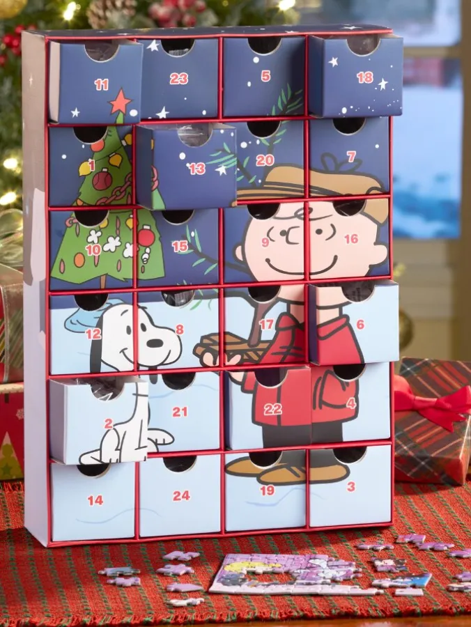 Peanuts Charlie Brown Christmas Advent Calendar Puzzle, 1200 Piece