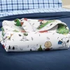 Peanuts Christmas Caroling Portuguese Cotton Double-Flannel Blanket