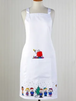 Peanuts Christmas Joy Matte-Finish Oilcloth Apron