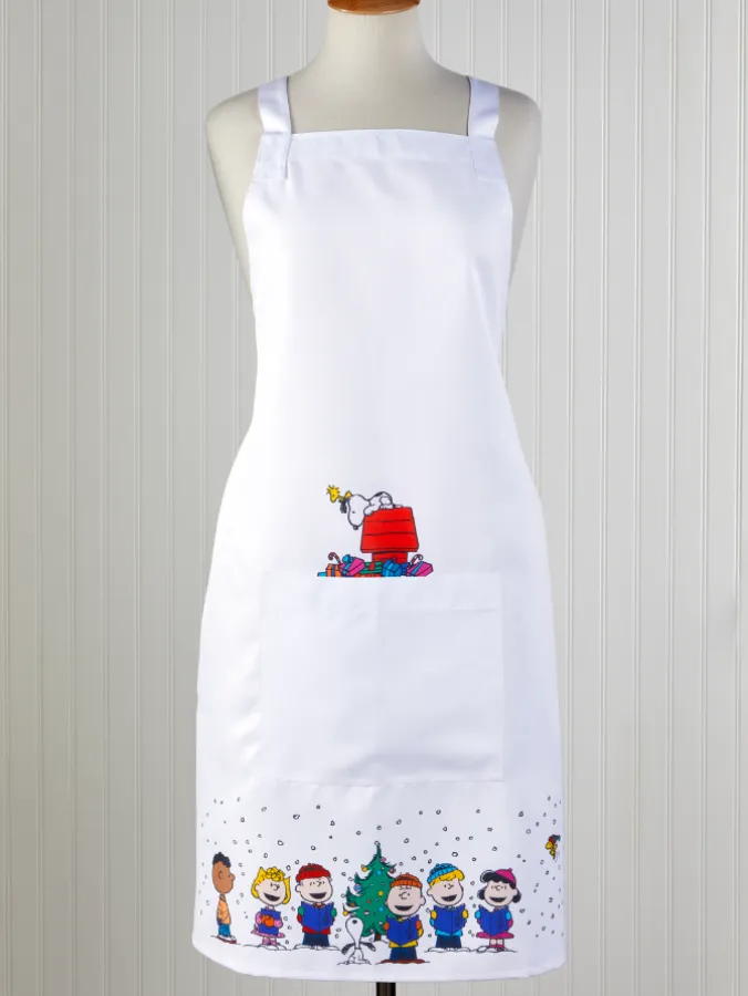 Peanuts Christmas Joy Matte-Finish Oilcloth Apron