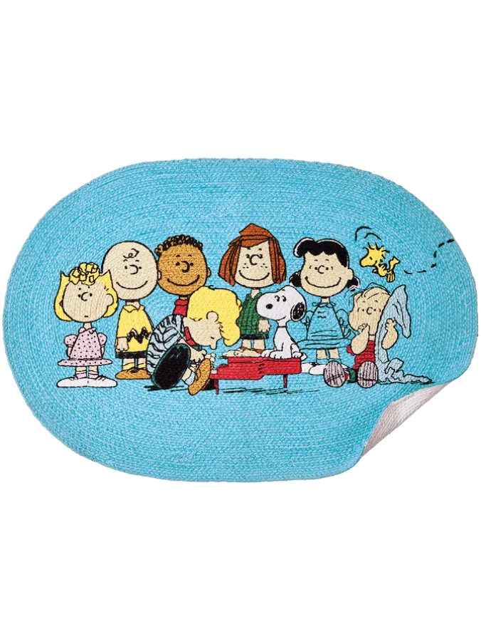 Peanuts Gang Braided Cotton Throw Rug