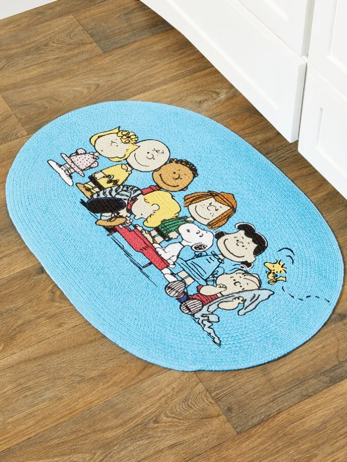 Peanuts Gang Braided Cotton Throw Rug