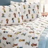 Peanuts Gang Portuguese Flannel Sheet Set