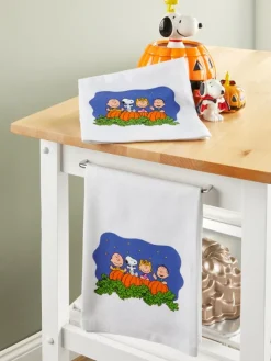 Peanuts Halloween Great Pumpkin Flour Sack Towel, Set of 2