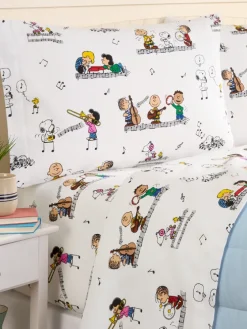 Peanuts Joyful Jamboree Percale Sheet Set