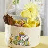 Peanuts Snoopy and Woodstock Canvas Easter Basket