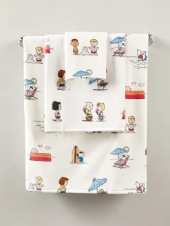 Peanuts Summer Fun Portuguese Cotton Open-Stock Bath Towel Collection