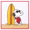 Peanuts Surfing Snoopy 18 Inch Indoor/Outdoor Throw Pillow Cover
