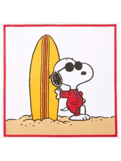 Peanuts Surfing Snoopy 18 Inch Indoor/Outdoor Throw Pillow Cover