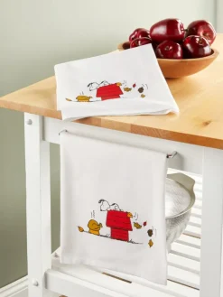 Peanuts Thanksgiving Flour Sack Towel, Set of 2