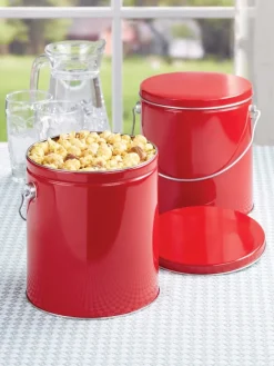 Pecan Caramel Corn Tin, 2 Pounds