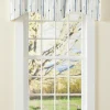 Pennington Stripe Lined M-Shaped Rod Pocket Valance