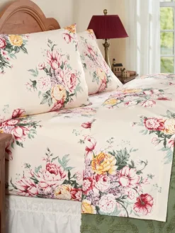 Petals of Paradise Portuguese Cotton Percale Sheet Set