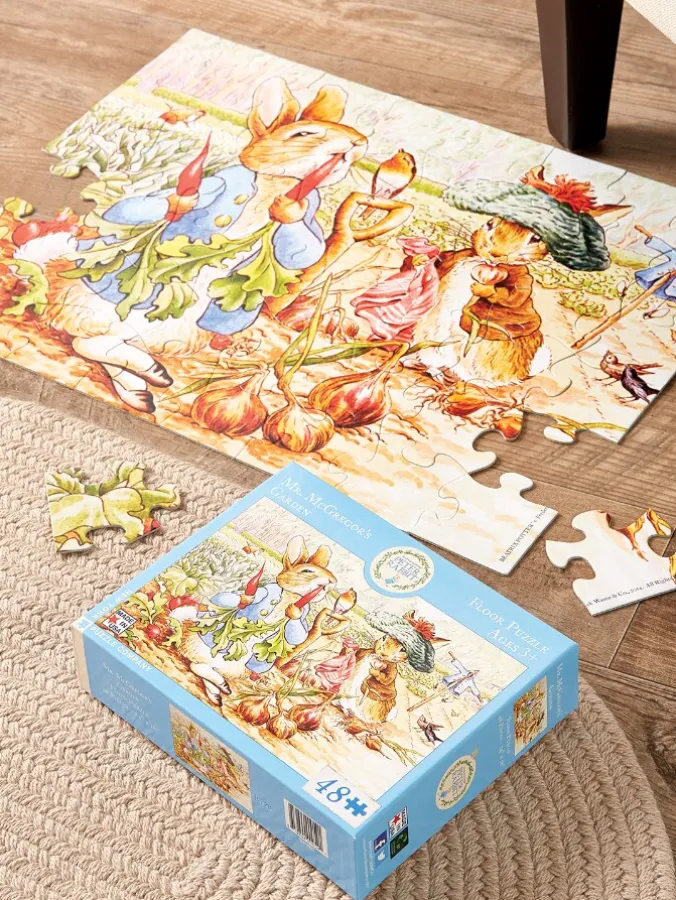 Peter Rabbit Mr. McGregor's Garden Floor Puzzle, 48 Piece